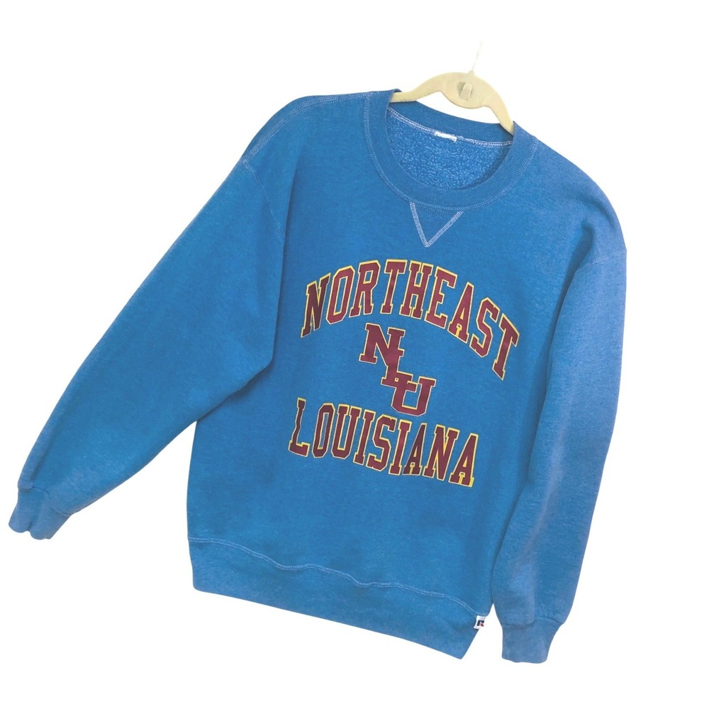 Vintage 90s Northeast Louisiana University NLU Russell Athletic Sweatshirt Men L